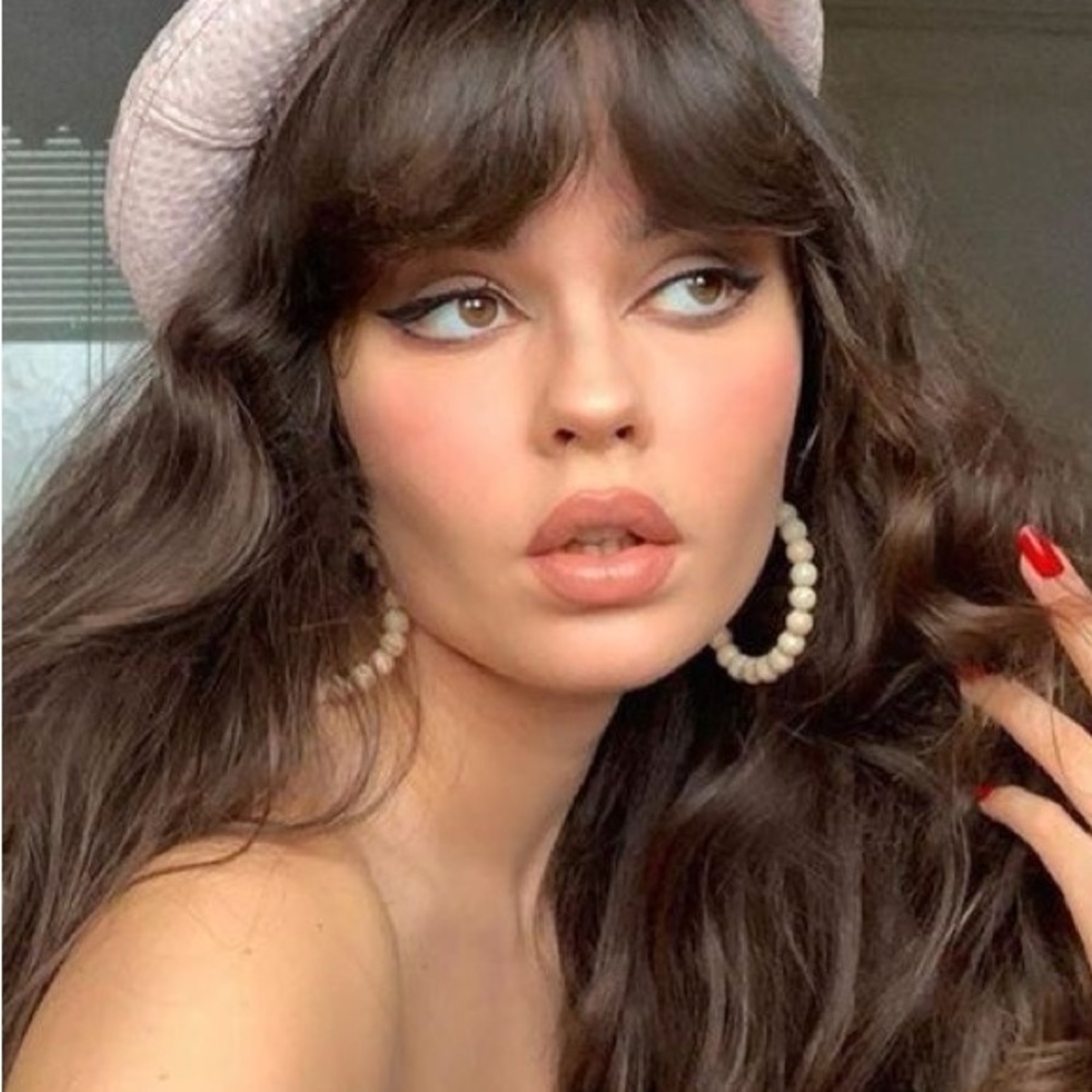 Vanessa Mooney Daisy Ivory Hoop Earrings